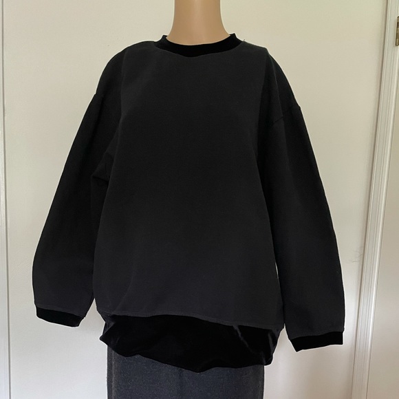 Vintage Gantos Velvet Trim Oversized Sweatshirt - Picture 3 of 11